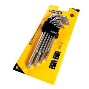 JGO DE LLAVES TORX LARGAS 9 PZAS T-10 - T50 UYUSTOOLS