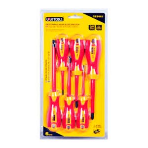 JGO DE DESARMADORES P/ELECTRICISTA 6 PZAS UYUSTOOLS