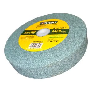 PIEDRA P/ESMERIL CARBURO SILICIO VERDE 6"x1" #80 UYU
