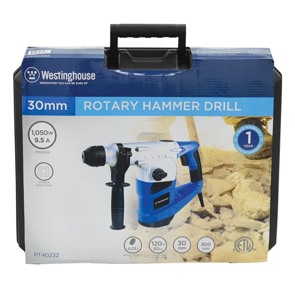 Rotomartillo de 120V 1050W 9.5A 800rpm 30mm Westinghouse - Imagen 2