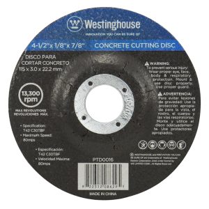 Disco Para Cortar Concreto 4-1/2"X1/8"X7/8 Westinghouse