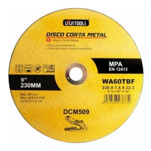 DISCO CORTA METAL 230MMx1.6x22.2 UYU